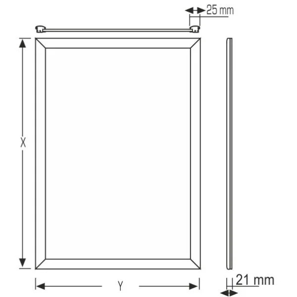 Cornice Retroilluminata a Led A3